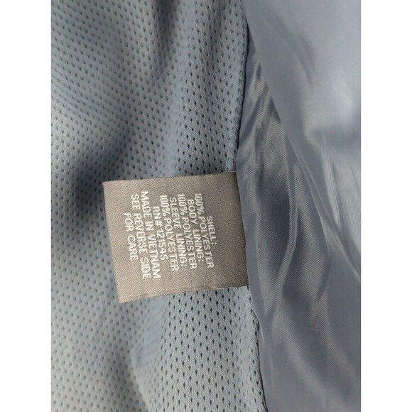 MICHAEL KORS MIDNIGHT BLUE S LOGO TAPE HOODED WOVEN WINDBREAKER JACKET MENS - Picture 11 of 14